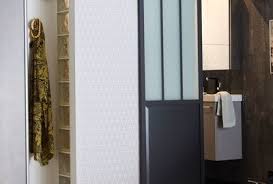 Portes De Placard Coulissantes Spaceo Panneau De Particules Melamine Poignee Acier Laquee Aluminium Porte L 67 X Douche En Coin Porte Placard Salle De Bain