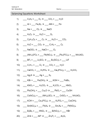 Download Balancing Equations 11 Chemical Equation Balancing Equations Equations