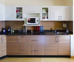 Black And Grey Combination Kitchen Design Brown And White Modular Kitchen With Black Counter Top Modularkitchen Kitchen Colour Combination Modular Kitchen Cabinets Kitchen Cabinets Color Combination