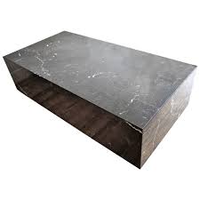 Mid Century Modern Italian Black Marble Rectangle Low Coffee Table Coffee Table Low Coffee Table Elegant Coffee Table