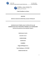 Upsi nasrudin abd rahim & kamarul ariffin noordin. Doc Hbef2503 811029135443001 Kajian Tindakan Kingguan Hii Academia Edu