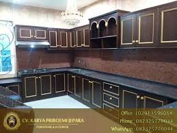 Ukuran panjang kitchen set jati adalah 4 meter dan ukuran island table panjang 240 cm x lebar 100 cm dan top table marmer 240 x 120 cm. Kitchen Set Kayu Jati Antik Minimalis