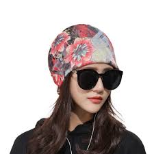 Kjøp Månehette pustende skjerf Turban Hodeskjerf Hodeomslag Ruffle Kreftlue  Outdoor Cap Stripe Hat Beanie til en pris fra 115