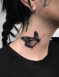Butterfly Tattoos Tattoo Insider Neck Tattoo Best Neck Tattoos Butterfly Neck Tattoo