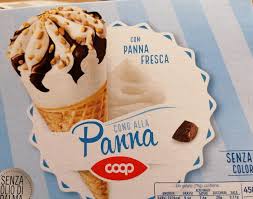 Mono e digliceridi degli acidi grassi (e471) grassi vegetali idrogenati e raffinati e tutto ciò che non è naturale. Cono Alla Panna Coop 450 G