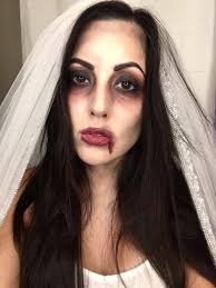 easy zombie bride makeup