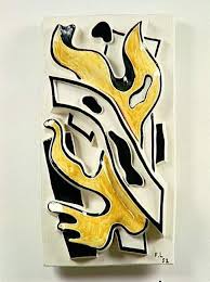 Fernand Leger Die Gelbe Flamme Gelb Kunstwerke Painting