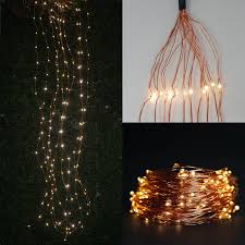 8ft 200 Led Waterfall Lights 10 Strands Copper Spray Strands Waterproof Battery Operated Fairy Lights Warm White In 2020 Waterfall Lights Copper Spray Fairy Lights