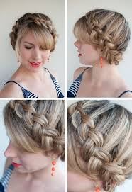 How to make a crown braid. Dutch Crown Braid Updo Romantic Braided Updo Hairstyles Weekly