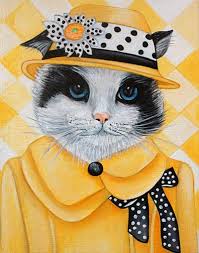 Deviantart is the world's largest online social community for artists and art enthusiasts, allowing people to connect through the creation and sharing of art. Cats In Clothes Paintings Ms Peabody By K Madison Moore K Madison Moore Portfolio