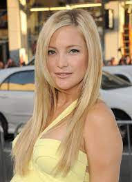 Kate Hudson Long Straight Sophisticated Blonde Hairstyle Long Thin Hair Straight Hairstyles Hair Styles