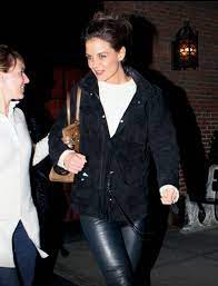 Katie Holmes Katie Holmes Leather Jacket Holmes