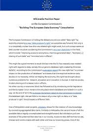 A position paper introduction should: File European Data Economy Consultation Position Paper Pdf Wikimedia Commons