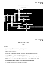 20210226 soal paket a usbn sejarah peminatan kelas 12 smama beserta jawabannya 26 feb 2021 posting komentar mata pelajaran sejarah. Teka Teki Silang Sejarah