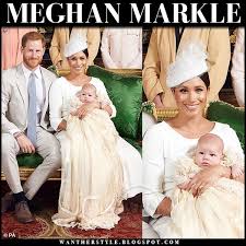 Royal fans are accusing kate middleton of trying to upstage meghan markle with the earrings she wore to archie's christening. Meghan Markle In White Dress At Archie S Christening Meghan Markle Style Meghan Markle Outfits Princess Meghan