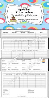 Special Education Tracking Forms Special Education Special Education Tracking Education