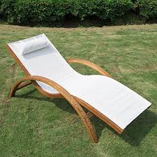Outsunny Outdoor Reclining Mesh Lounger Chair W Cushion Cream Review Poolside Lounge Chairs Outdoor Chaise Lounge Chair Outdoor Chaise Lounge