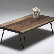 My walnut slab coffee table. Walnut Hairpin Coffee Table Wicked Home