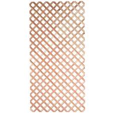 Adding lattice to your fence has many benefits that include. 7 16 In X 4 Ft X 8 Ft Redwood Architectural Unframed Lattice 01252 The Home Depot