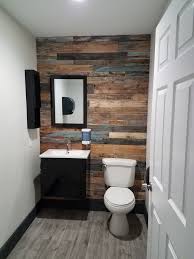 U A Commercial Restroom That Was A Bit Outdated Finish Bathroom Wall Colors Small Half Bathrooms Bathroom Cabinets