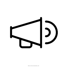 Lift off die cut products blanks usa. Megaphone Coloring Page Ultra Coloring Pages