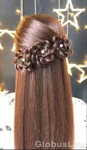 Easy Hairstyle Globuslife Video In 2020 Long Hair Video Hair Styles Braids For Long Hair Hair Styles Front Hair Styles Braids For Long Hair