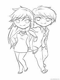 Supercoloring.com is a super fun for all ages: Anime Printable Coloring Pages Anime Cute Anime Couple 2021 0018 Coloring4free Coloring4free Com