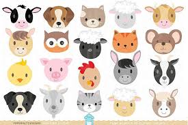 Farm Animal Faces Clipart Farm Animal Crafts Baby Farm Animals Animal Crafts For Kids