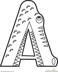Alphabet letter coloring activities from a to l. Animal Alphabet Letters Coloring Pages Education Com