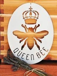 12 Metal Queen Bee Metal Tree Metal Tree Wall Art Art Plaque