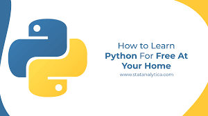 How To Learn Python For Free At Your Home - Statanalytica