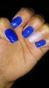 Royal Blue Nail Dip Bnail Nails Best Nail Salon Prom Nails