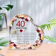 Ruby Wedding Anniversary Gifts for Friends