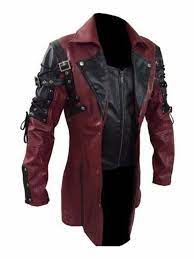 Steampunk Men S Gothic Trench Coat Leather Jacket New Arrival Clothing Shoes Accessories Men S Clothing Leather Trench Coat Mens Fashion Trench Coat Men