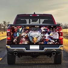 Isn't it great to look at your beautiful and unspoiled car? Amazon Com Flagwix Truck Decals Patriotic Cross American Truck Tailgate Decal Sticker Wrap Dbx1498td 66 X26 Bumper Stickers Graphics For Car Trucks Suv Automotive