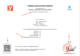 Cara membedakan sertifikat toefl asli dan palsu. Validasi Sertifikat Yureka Education Center