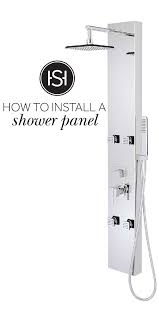 How To Install A Shower Panel Shower Panels Shower Jets Shower Systems