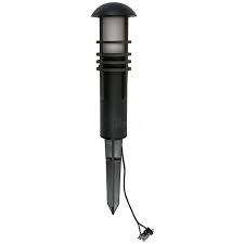 Malibu Led Landscape Lighting 8400 4320 01 Low Voltage Aged Iron Finish Metal Bollard Light