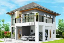 This 4 Bedroom Modern House Is 185 Sq M Total Floor Area 92 Sq M Ground Floor And 93 Sq M S Philippines House Design House Design Small House Design Plans