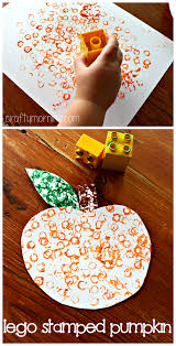Halloween read alouds for kindergarten, first, and second grade. Simple Lego Stamped Pumpkin Craft For Kids Crafty Morning Preschool Crafts Fall Crafts For Kids Fall Crafts