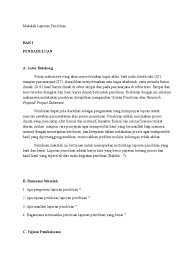 Maybe you would like to learn more about one of these? Makalah Laporan Penelitian