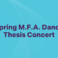 Spring M.F.A. Dance Thesis Concert event in College Park, MD