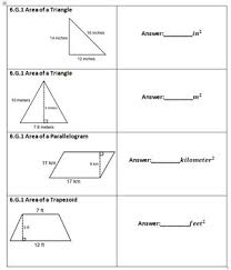 Edexcel 2019 pure maths paper 1 gcse/igcse maths. 6th Grade Math Common Core Aligned Assessments Geometry 6 G 1 4 By Chris Reau
