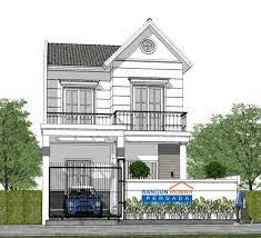 Putih desain rumah minimalis 2 lantai modern rumah jos sumber rumahjos.com. Desain Rumah Klasik Mungil 2 Lantai Di Lahan Ukuran 9 X 12 M2 Konstruksi Online