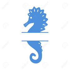 Download Sea Horse Split Monogram Seahorse Silhouette Vector Icon Royalty Free Cliparts Vectors And Stock Illustration Image 104225155