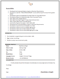 Resume Template Sap Consultant