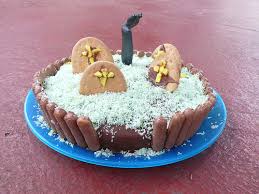 Un esperimento (mal)riuscito, stampi muffin dolce al cioccolato della strega. La Graveyard Cake Una Torta Decorata Per Halloween Torte Al Cioccolato