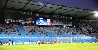 Malmö's norra läktaren is not a political terrace; Malmo Ff Rb Salzburg 27 08 2014