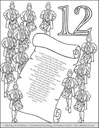 You can print out online for free here on coloringkids.org! 12 Days Of Christmas Coloring Pages Thecatholickid Com