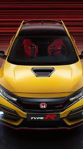 2560x1600 wallpaper 3d, 4k, hd wallpaper, yellow, blue, orange, background> download 3840x2160 high definition collection: Honda Civic Type R Yellow 4k Ultra Hd Mobile Wallpaper